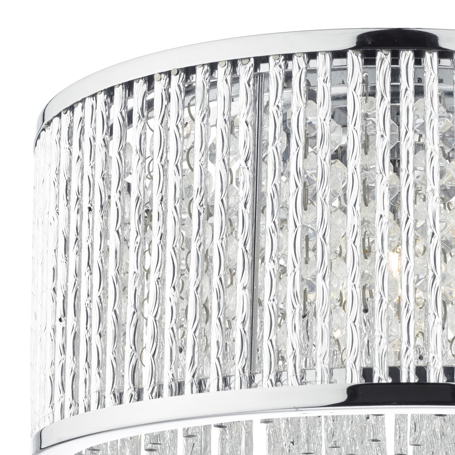 Nantes 3 Light Flush Polished Chrome