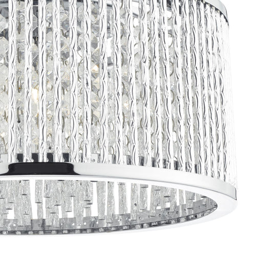 Nantes 3 Light Flush Polished Chrome