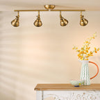 Nathaniel 4 Light Bar Spotlight Aged Brass