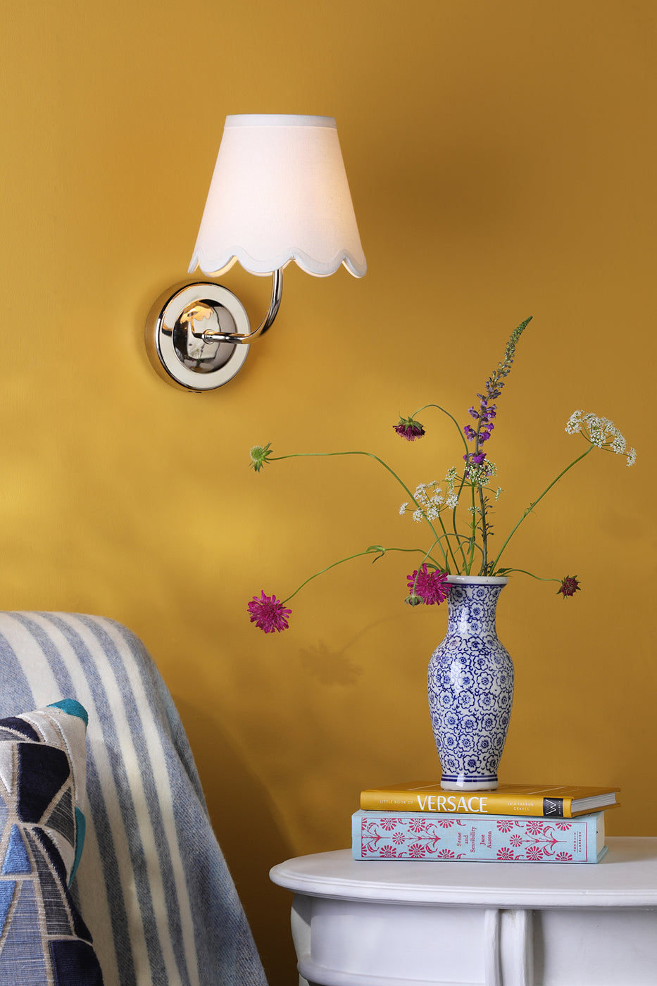 Navarro Rechargeable Wall Light Polished Nickel Bracket Only LED