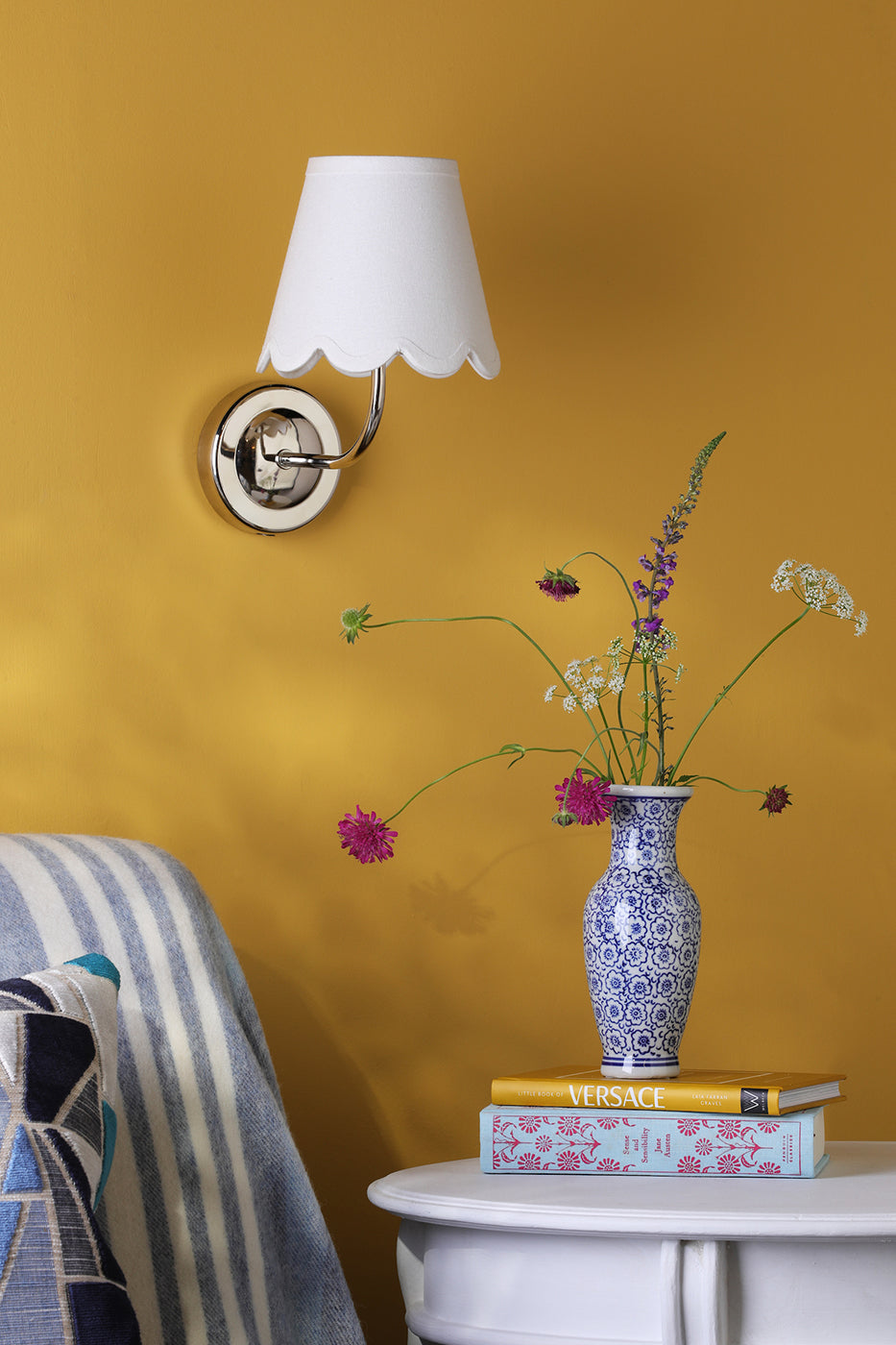 Navarro Rechargeable Wall Light Polished Nickel Bracket Only LED