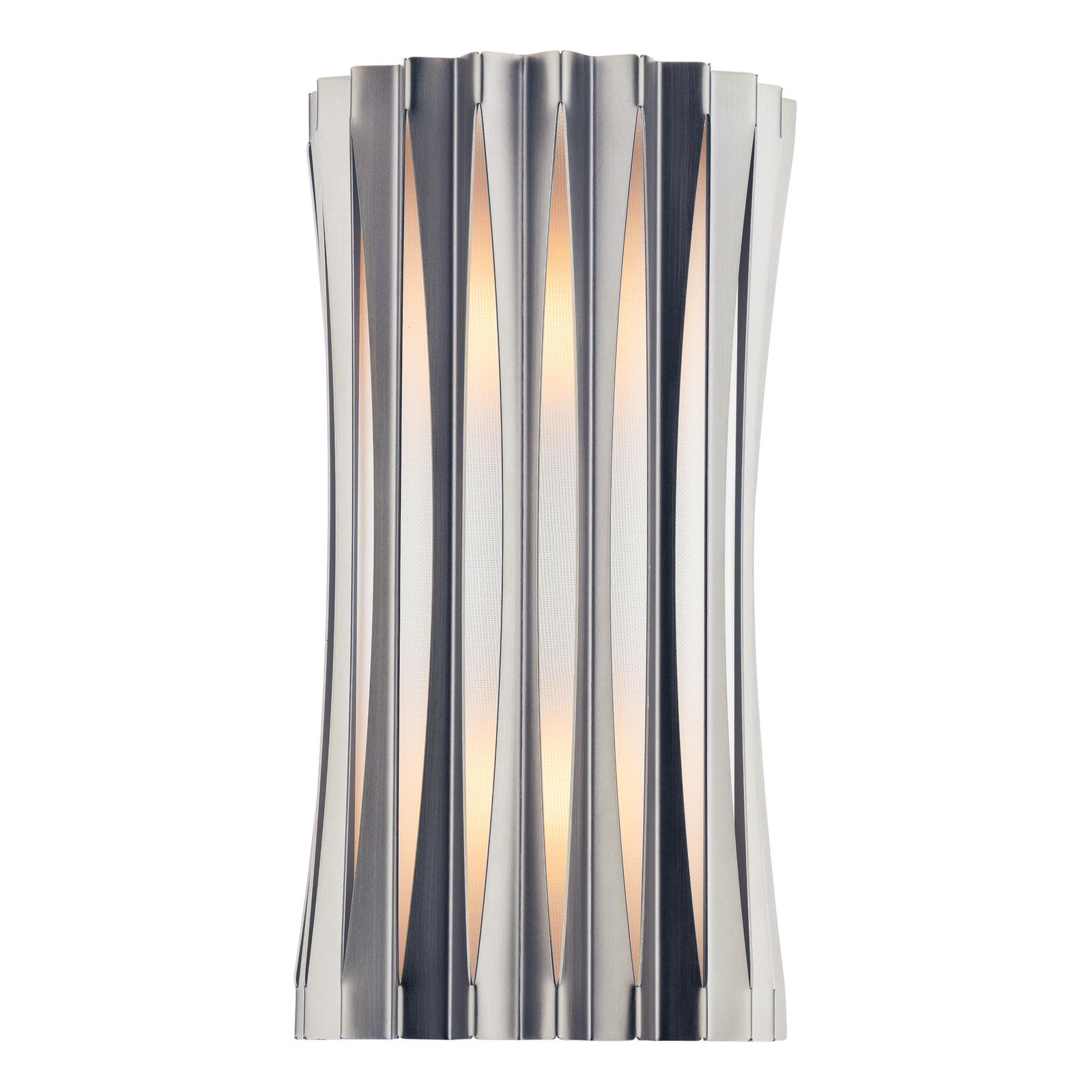 Netra 2 Light Wall Light Satin Bronze and Ivory