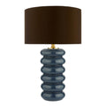 Niamh Table Lamps Blue Glass Base Only