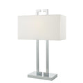 Nile Table Lamps Polished Chrome With Shade