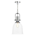 Nolan 1 Light Pendant Polished Chrome/ Clear