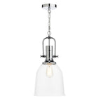 Nolan 1 Light Pendant Polished Chrome/ Clear