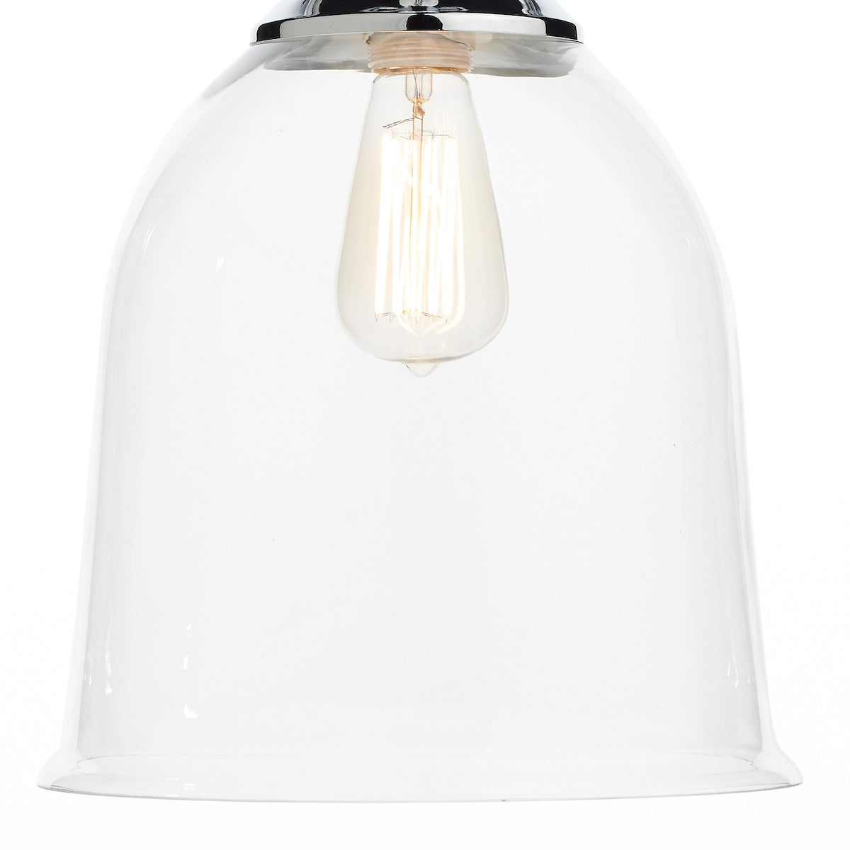 Nolan 1 Light Pendant Polished Chrome/ Clear