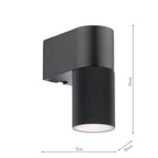 Obi Outdoor Wall Light Matt Black IP54