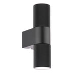 Obi 2 Light Outdoor Wall Light Matt Black IP54