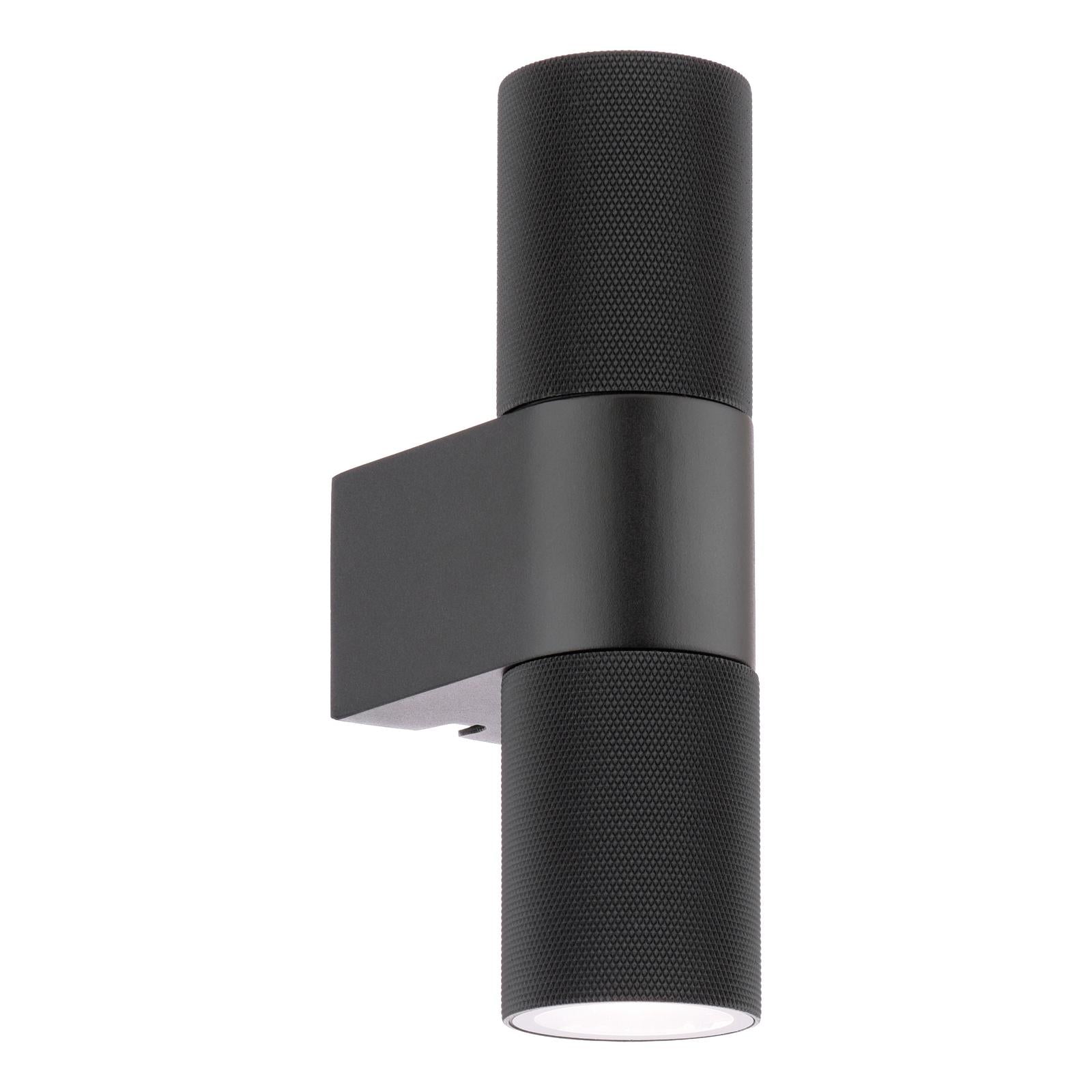 Obi 2 Light Outdoor Wall Light Matt Black IP54