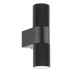 Obi 2 Light Outdoor Wall Light Matt Black IP54
