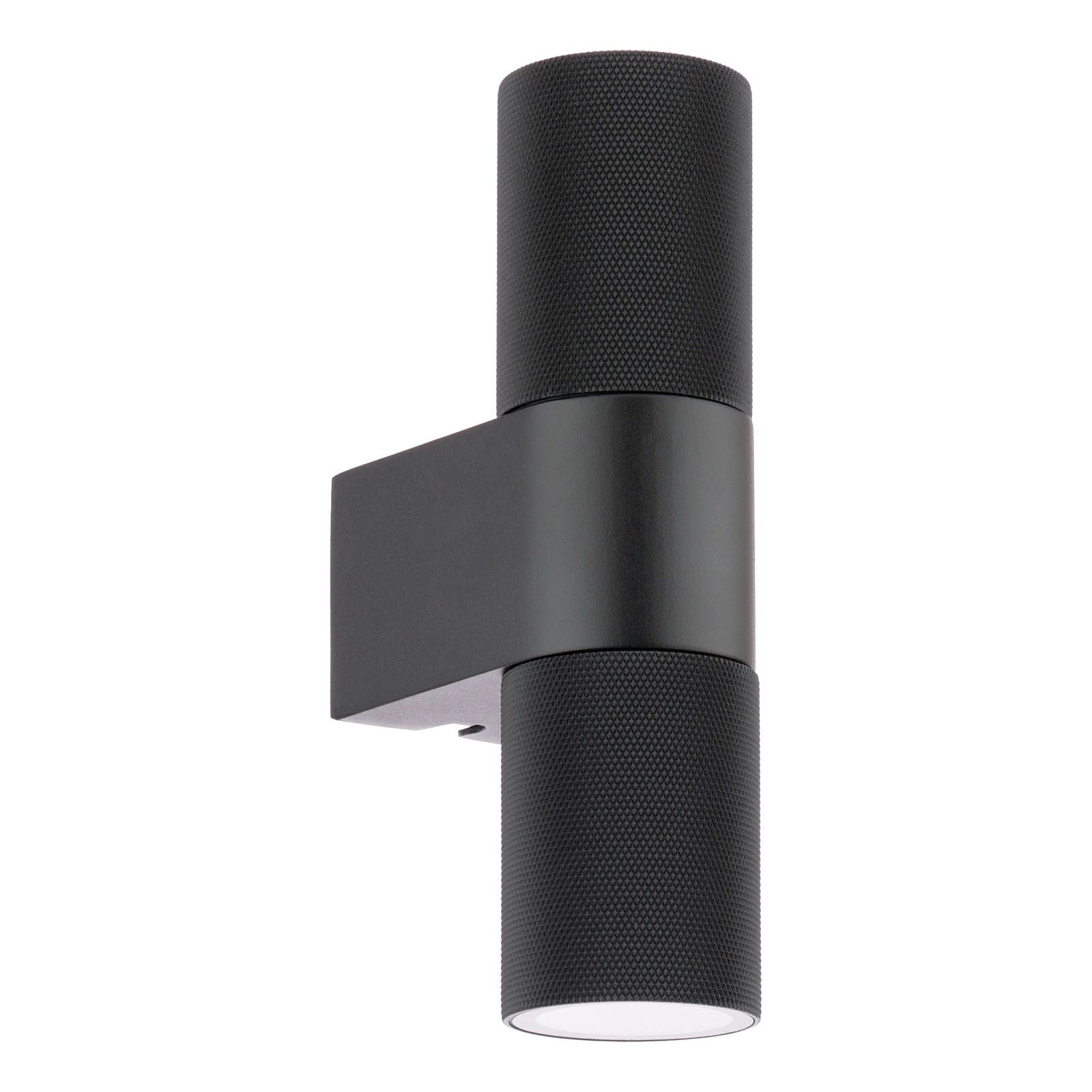 Obi 2 Light Outdoor Wall Light Matt Black IP54