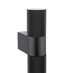 Obi 2 Light Outdoor Wall Light Matt Black IP54