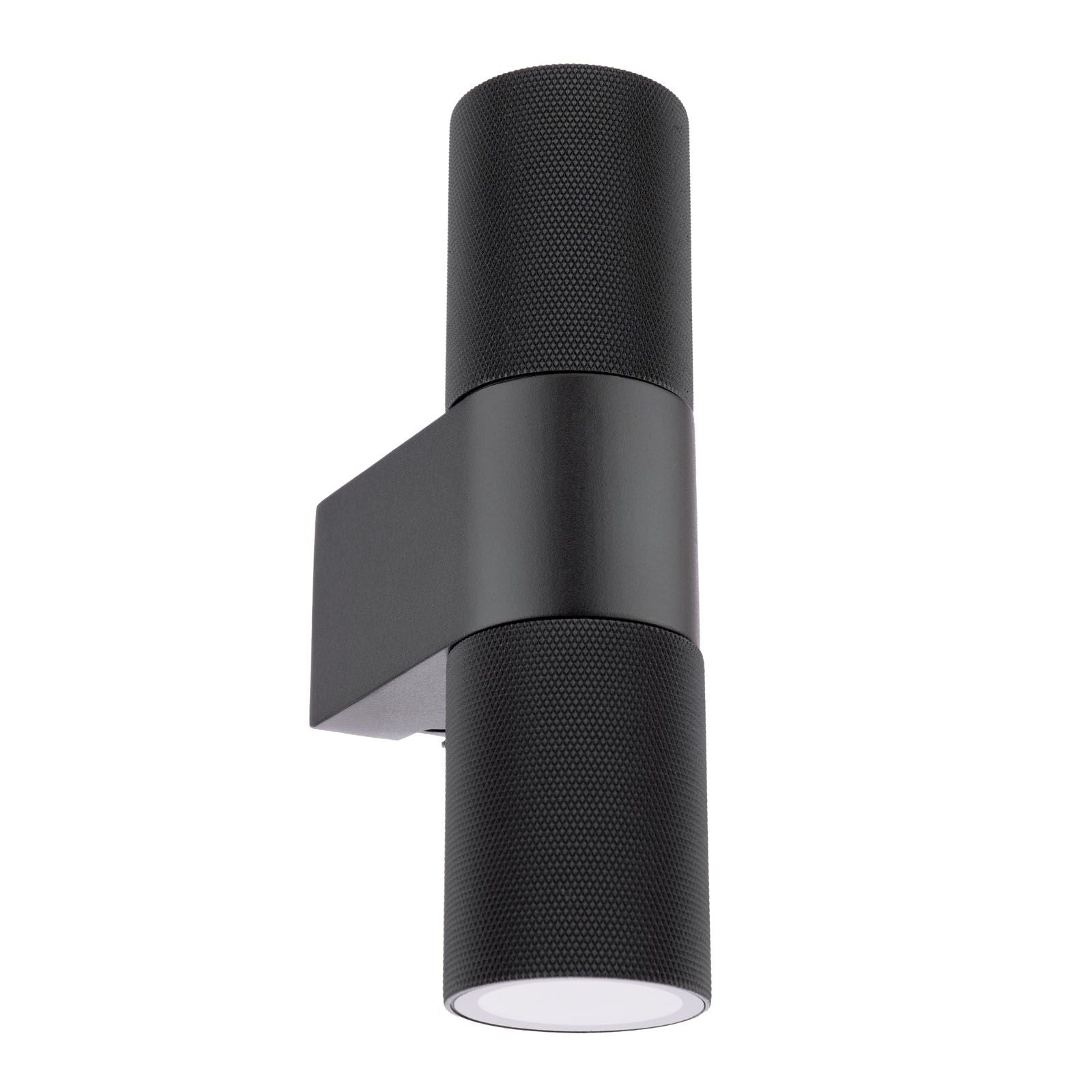 Obi 2 Light Outdoor Wall Light Matt Black IP54