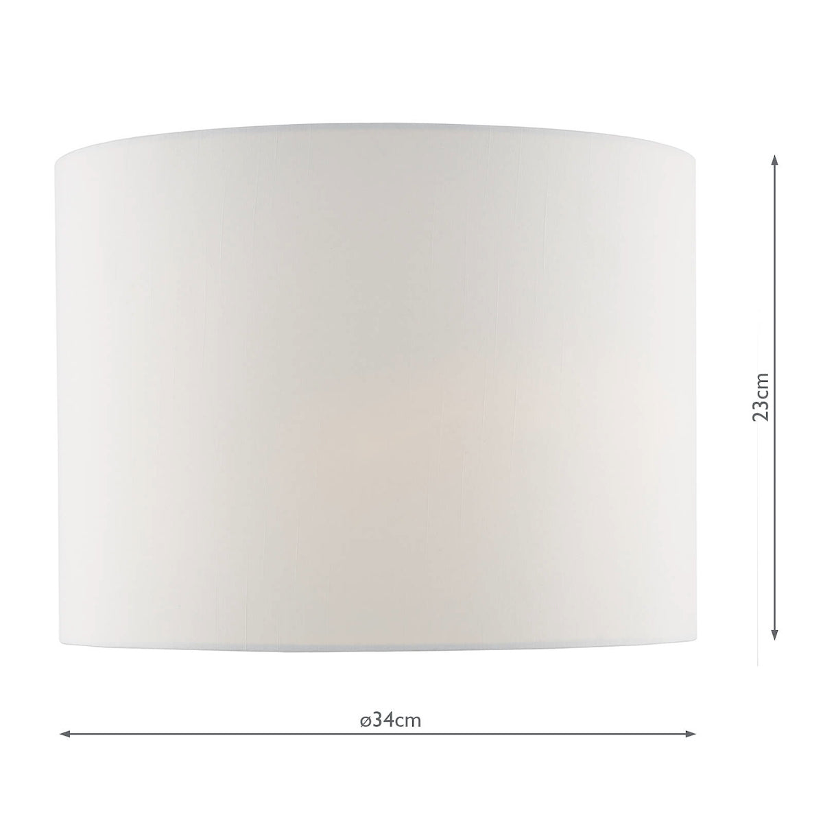 Olalla Ivory Faux Silk Drum Shade 34cm