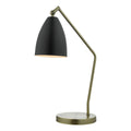 Olly Task Table Lamps Antique Brass Black