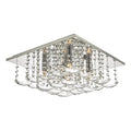 Orella 5 Light Flush Polished Chrome & Crystal