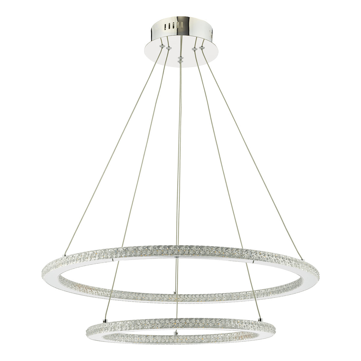 Orion 2 Ring Pendant Polished Chrome LED