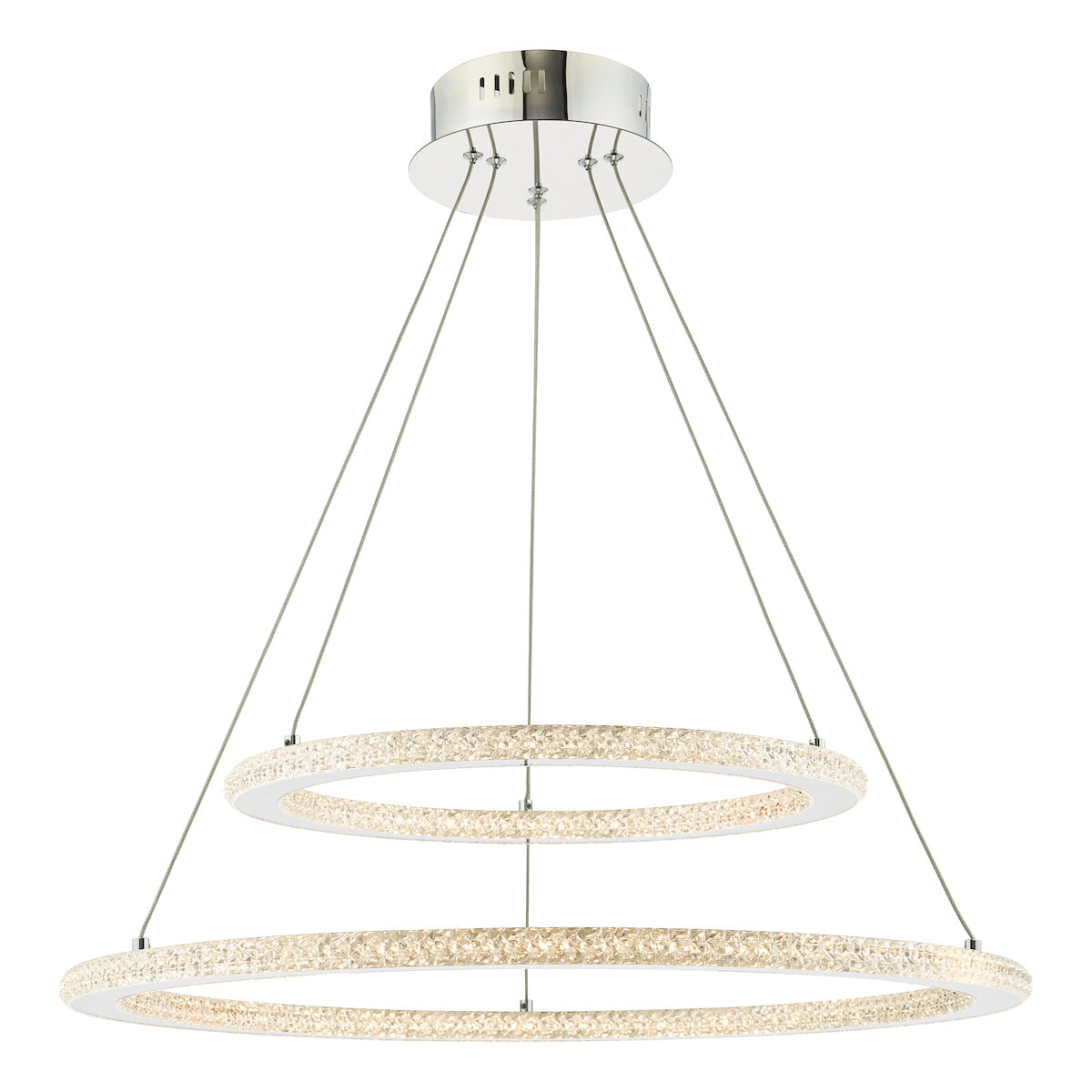 Orion 2 Ring Pendant Polished Chrome LED