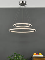 Orion 2 Ring Pendant Polished Chrome LED