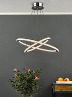 Orion 2 Ring Pendant Polished Chrome LED