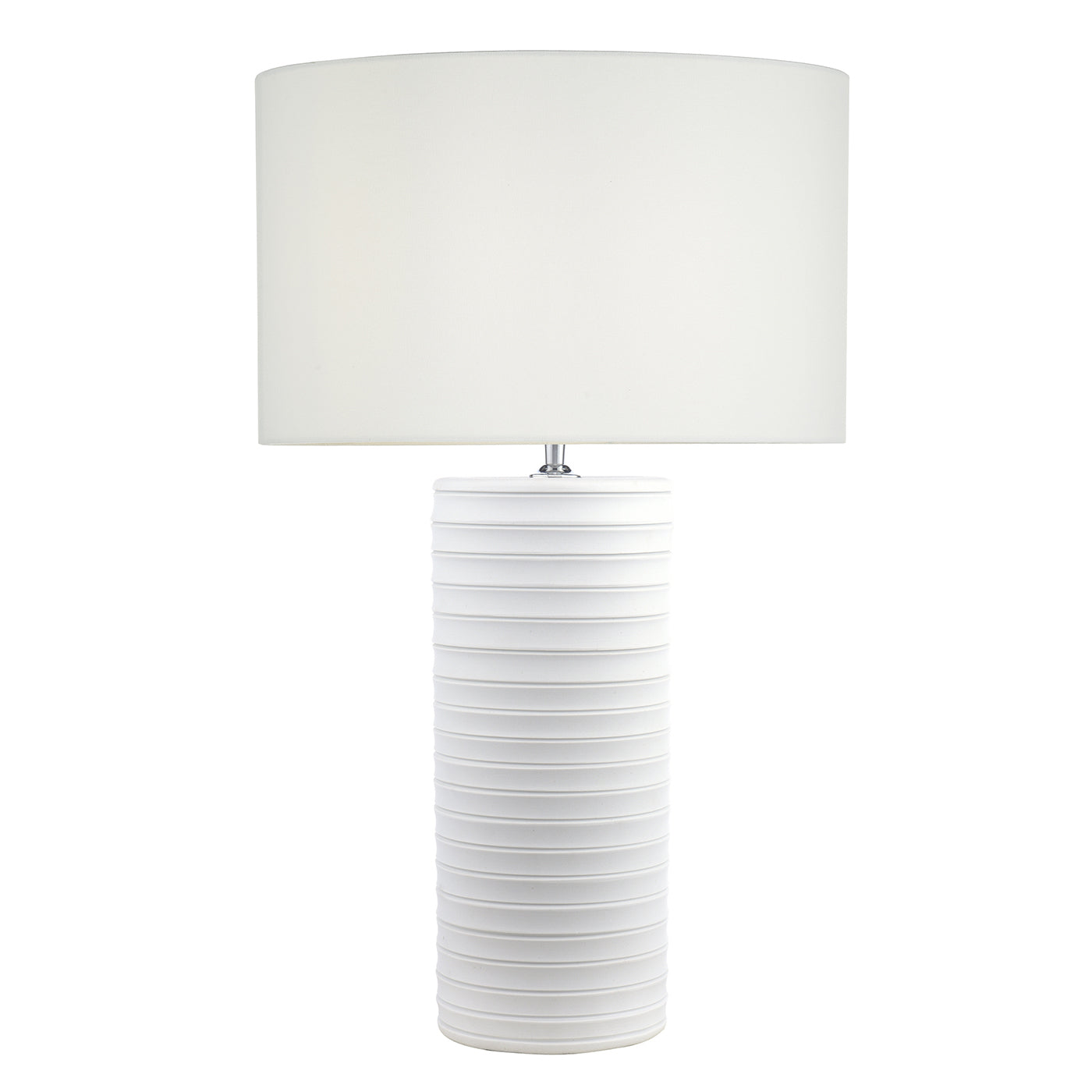 Pascha Table Lamp White Ceramic With Shade