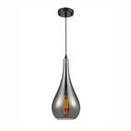 Droplet Smoked Glass  Pendant