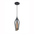 Taper Smoked Glass  Pendant