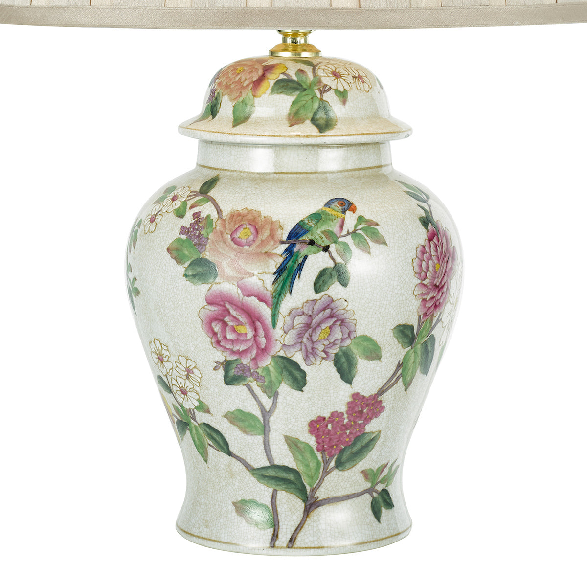 Peony Table Lamps Floral Design Base Only