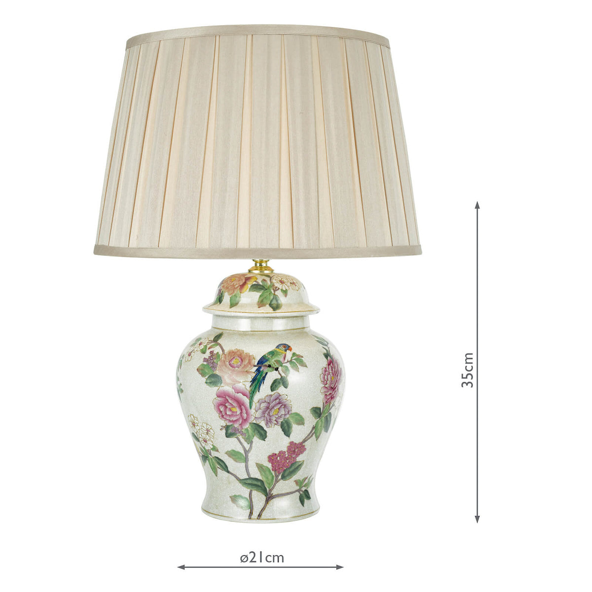 Peony Table Lamps Floral Design Base Only