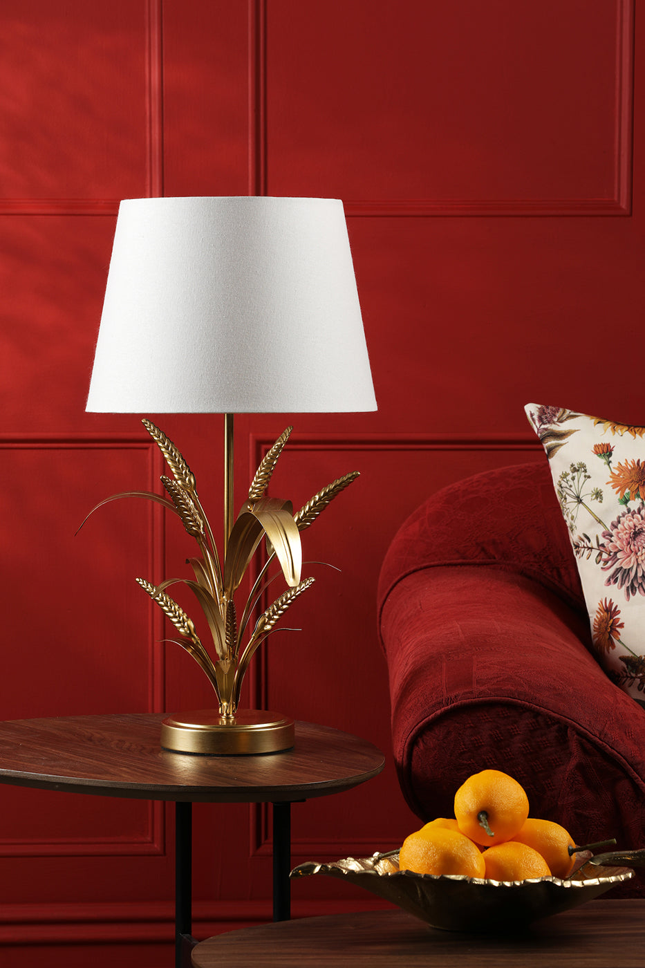 Phaedra Table Lamp Gold With Shade