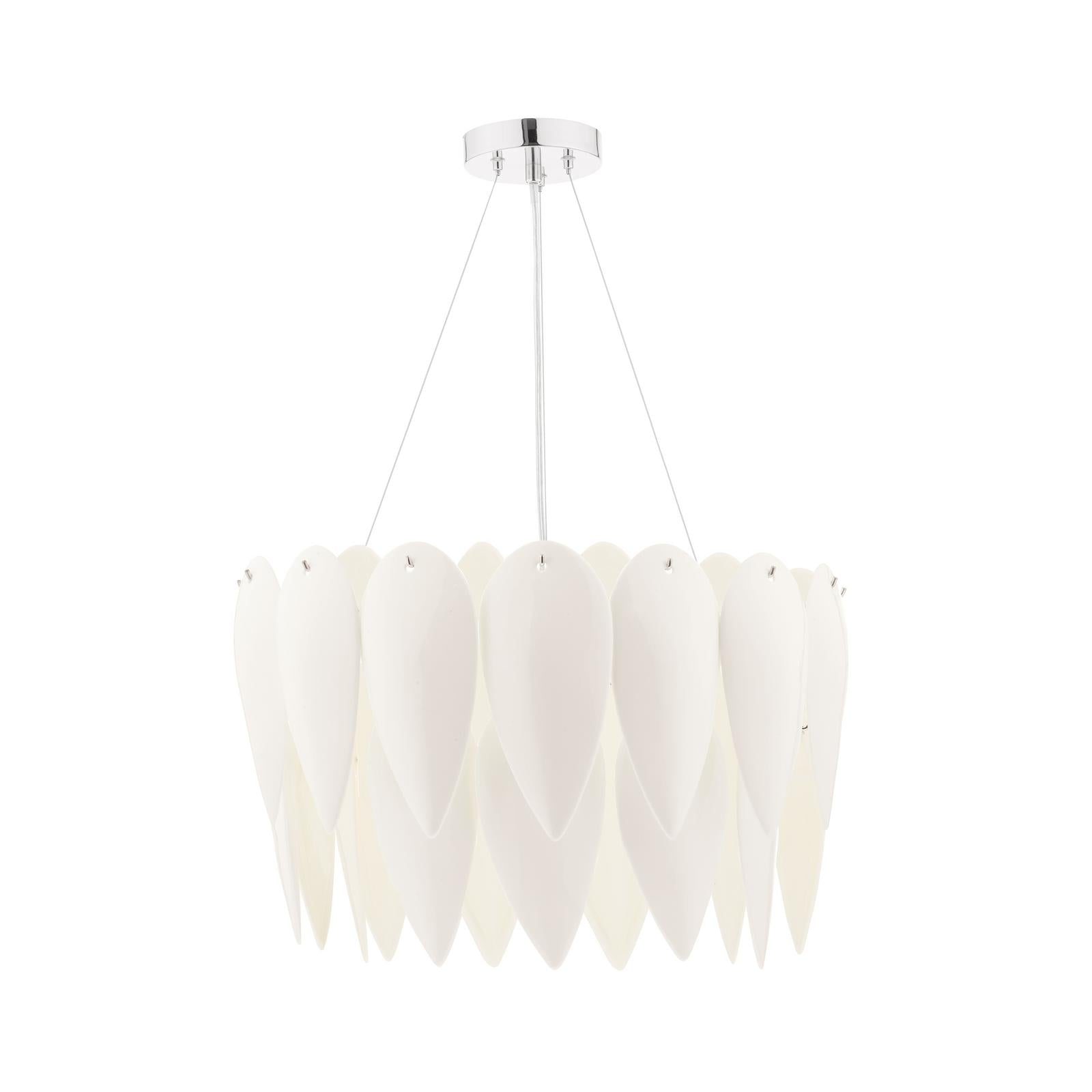 Phillipa 3 Light Pendant White Ceramic