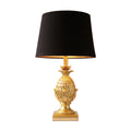 Pineapple Table Lamps Gold With Shade