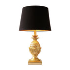 Pineapple Table Lamps Gold With Shade