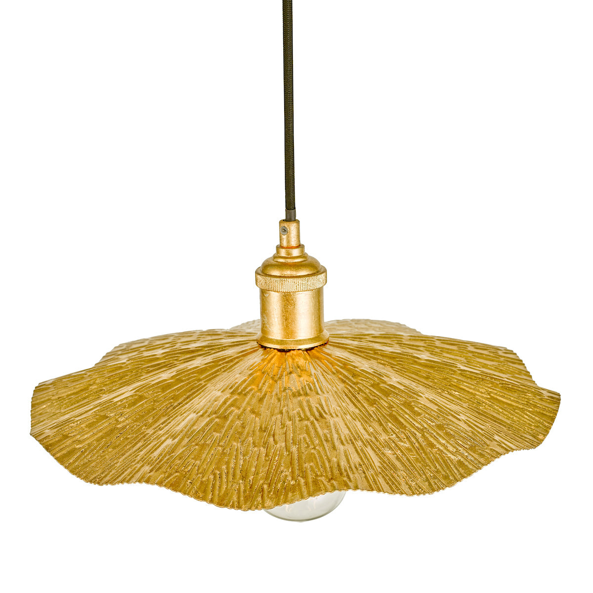 Piper 1 Light Single Pendant Gold Leaf