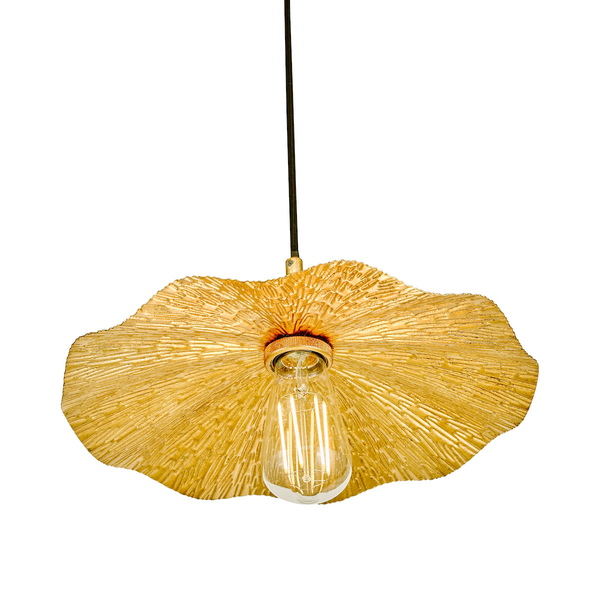 Piper 1 Light Single Pendant Gold Leaf