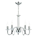 Pique 5 Light Polished Chrome Clear Crystal Detail