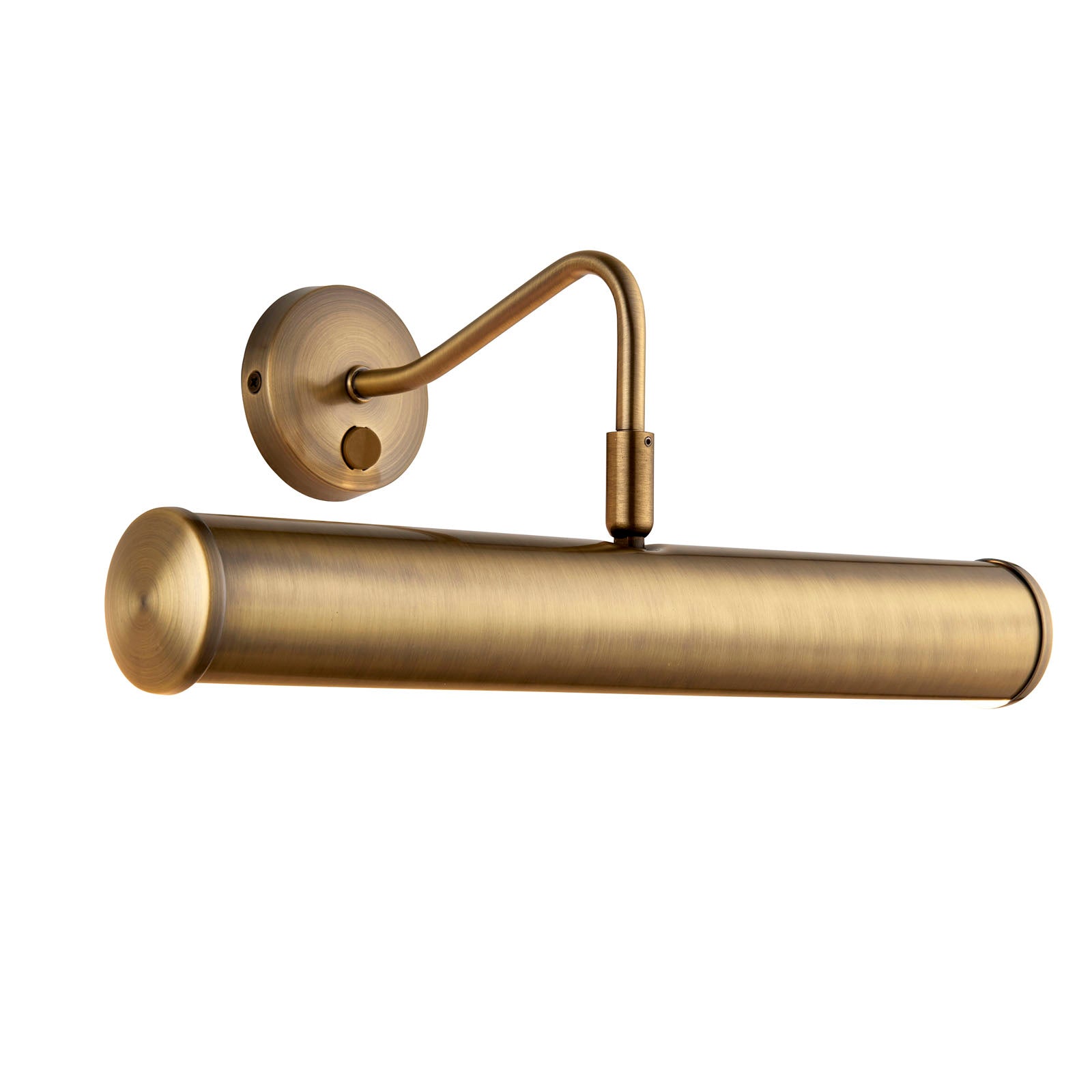Turner Large Antique Brass Picture Light (Rocker Switch)