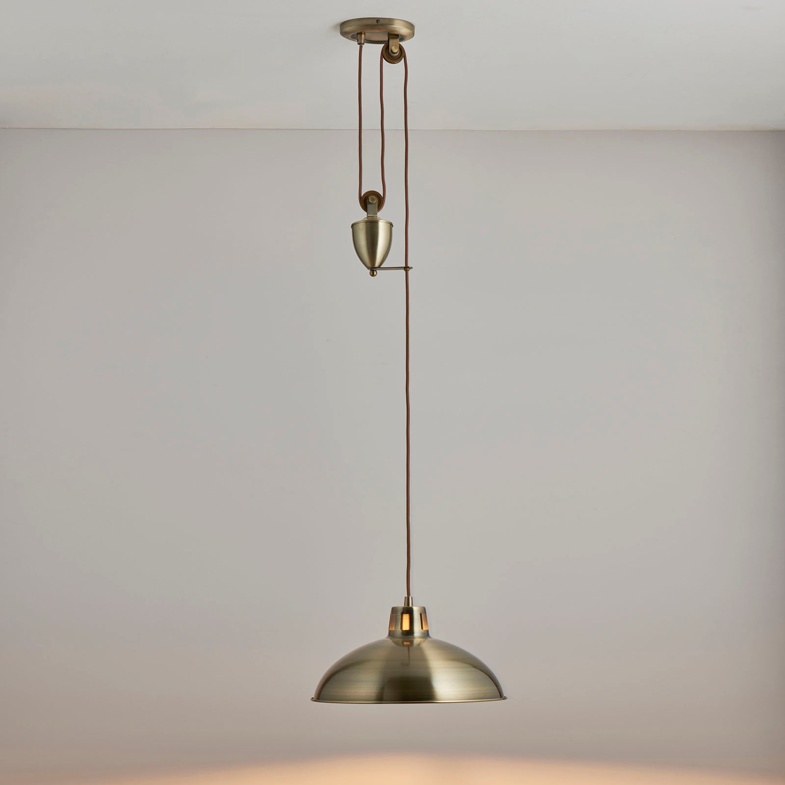 Polka Adjustable Pendant Light - Antique Brass