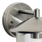 Poole Outdoor Wall Light Stainless Steel Glass IP44
