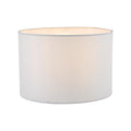 Pyramid White Linen Drum Shade 25cm