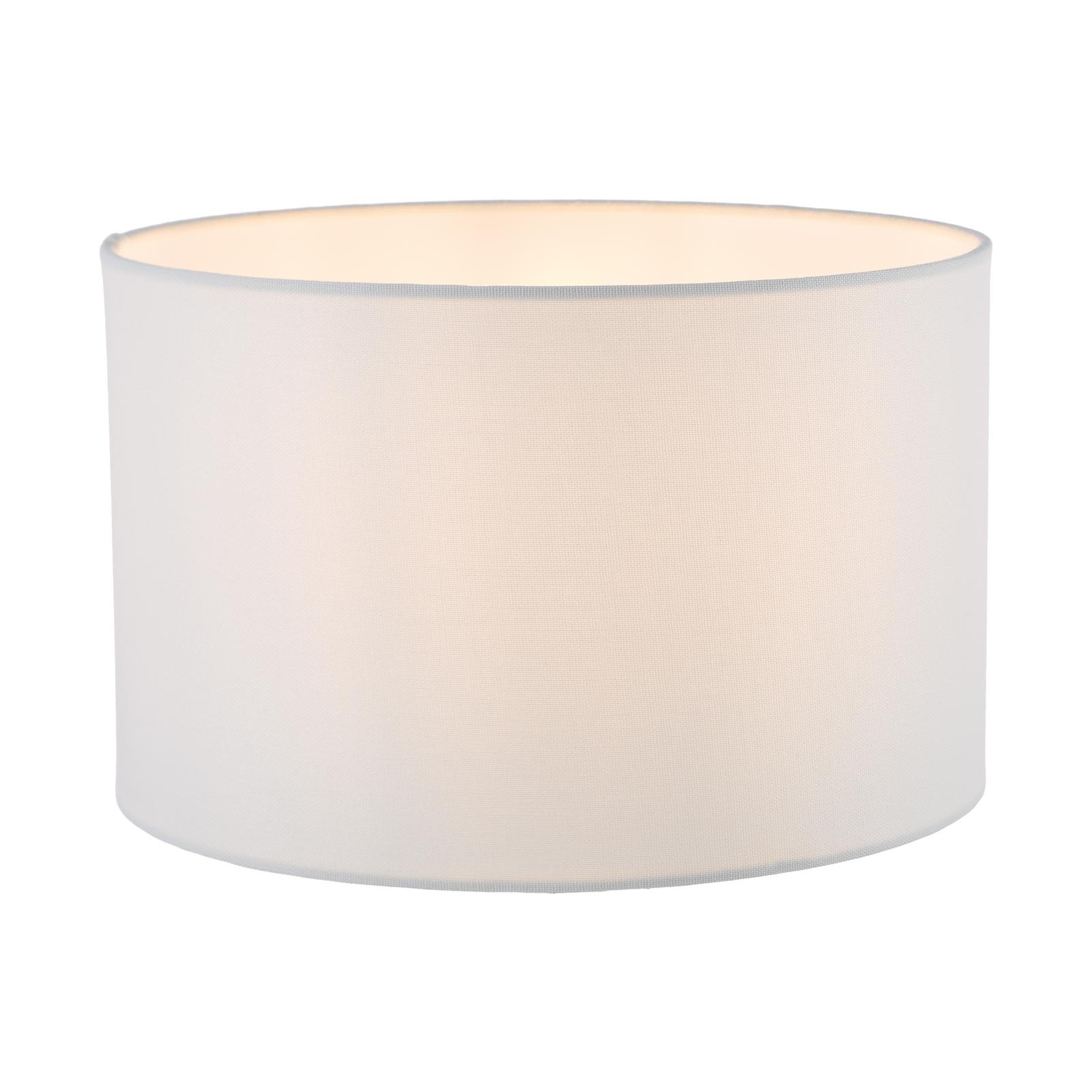Pyramid White Linen Drum Shade 30cm