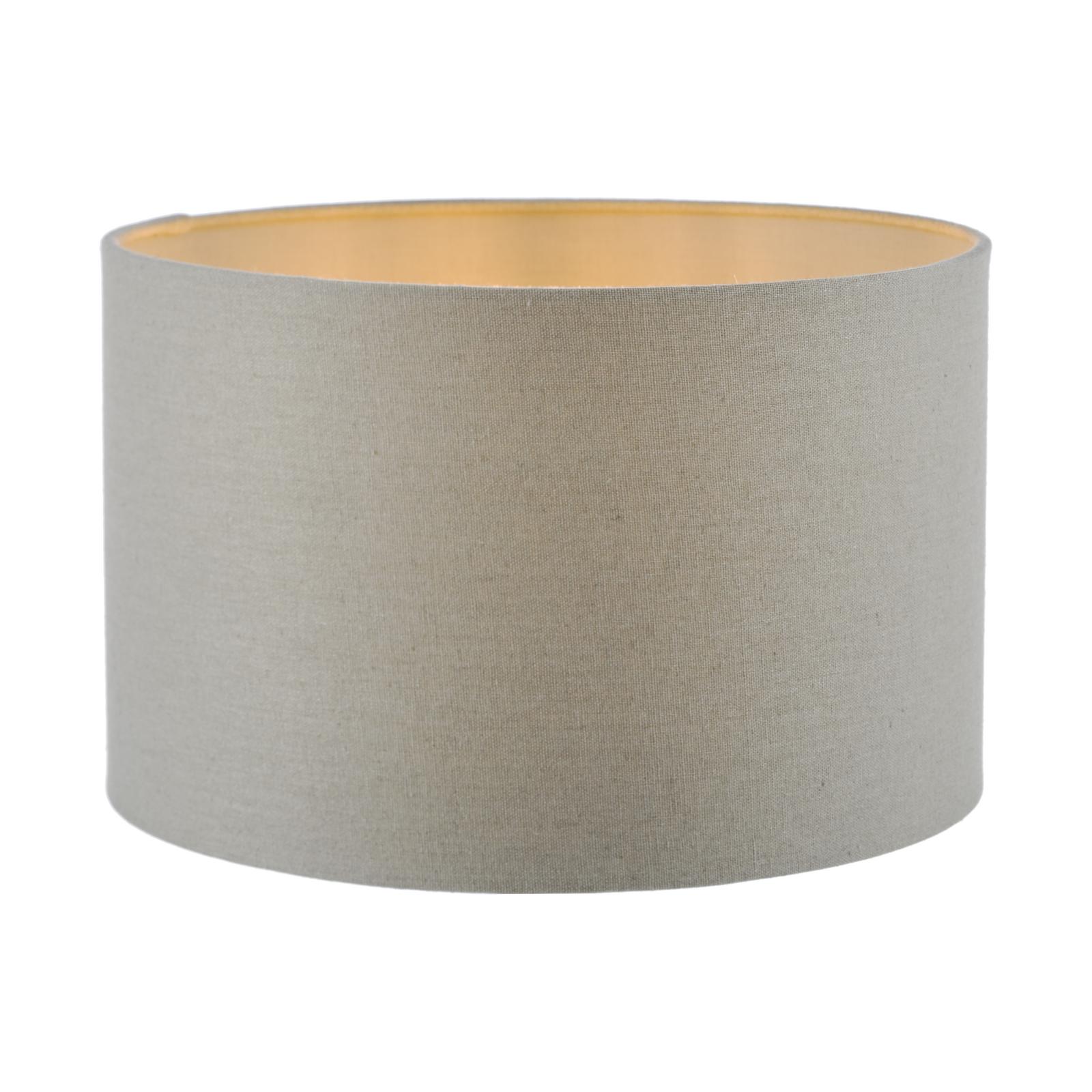 Pyramid Grey Linen Drum Shade 30cm