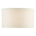 Pyramid White Linen Drum Shade 35cm