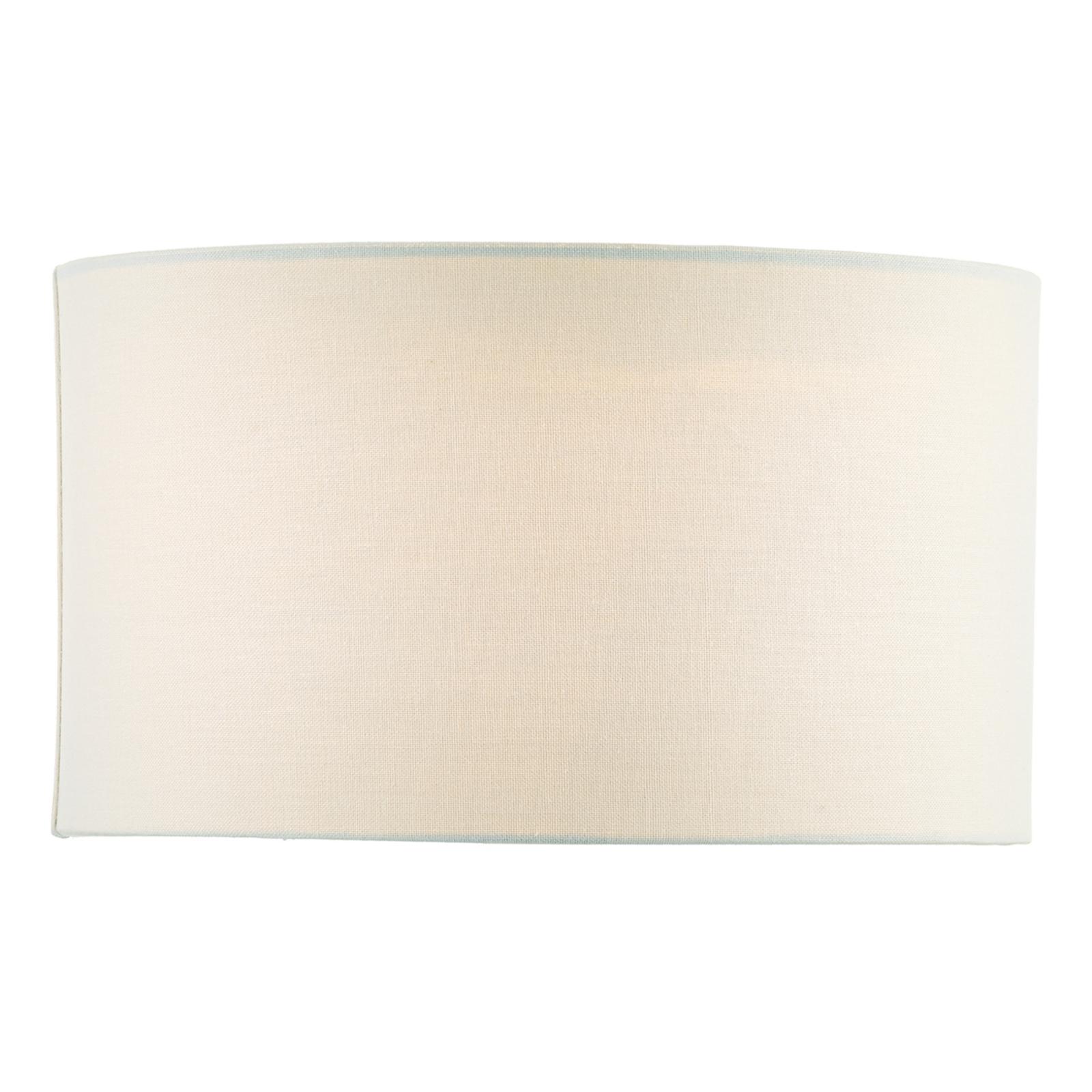Pyramid White Linen Drum Shade 35cm