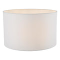 Pyramid White Linen Drum Shade 40cm