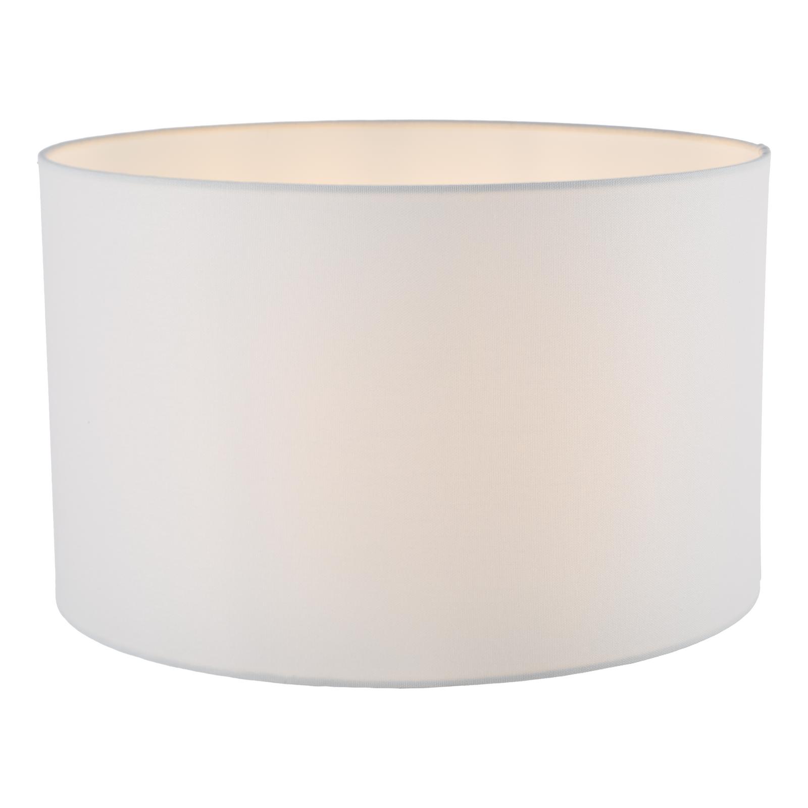 Pyramid White Linen Drum Shade 40cm