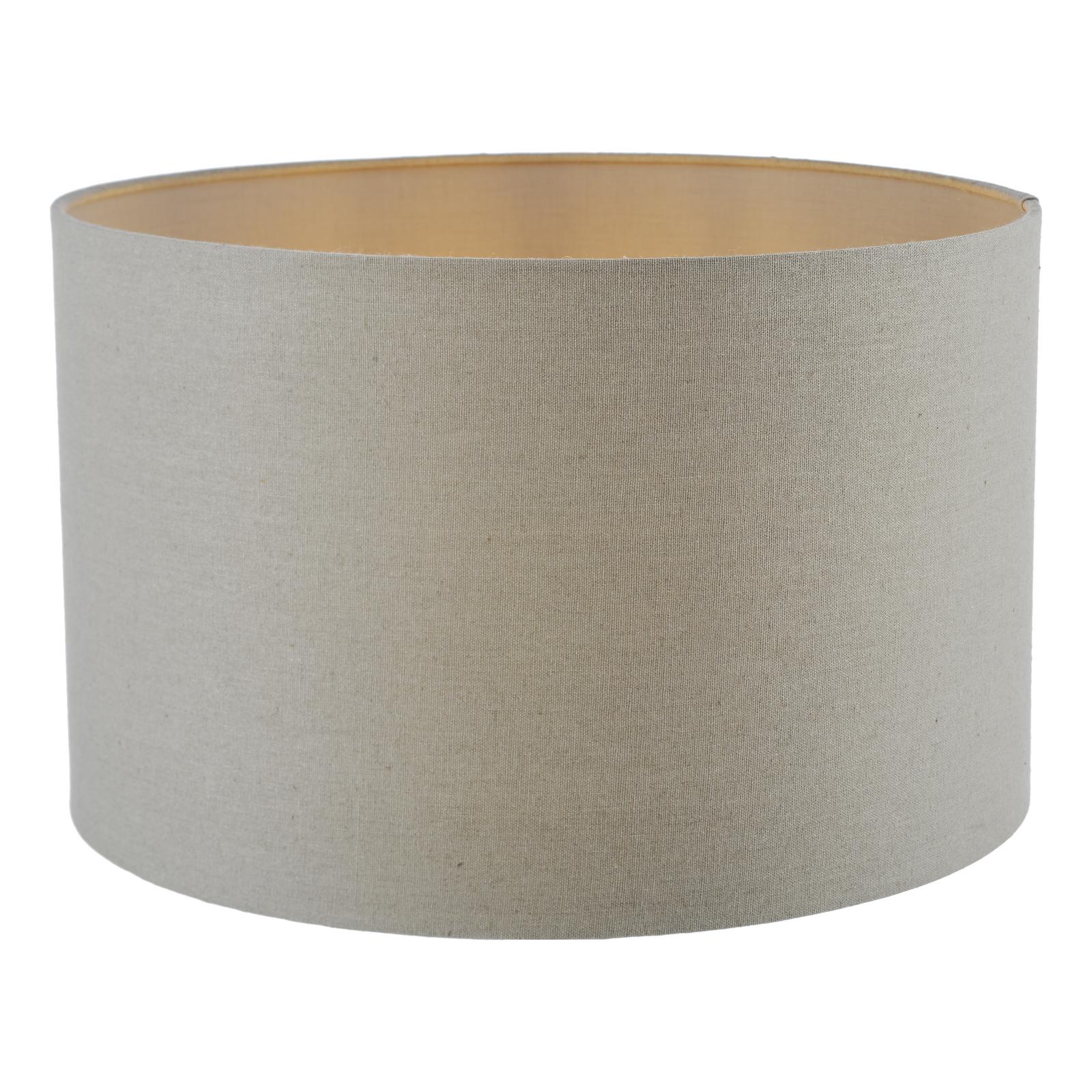 Pyramid Grey Linen Drum Shade 40cm