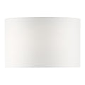Pyramid White Linen Drum Shade 46cm