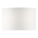 Pyramid White Linen Drum Shade 46cm